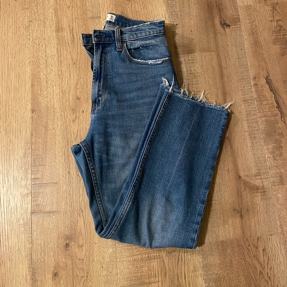 Abercrombie - curve love straight jean